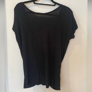 Athletic Black Tee in L